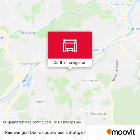 Raidwangen Obere Loderwiesen Karte