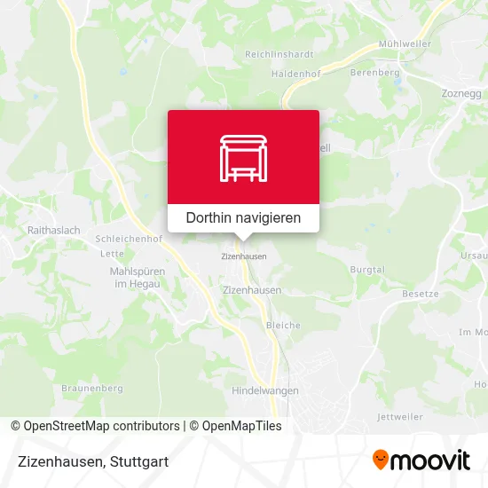 Zizenhausen Karte