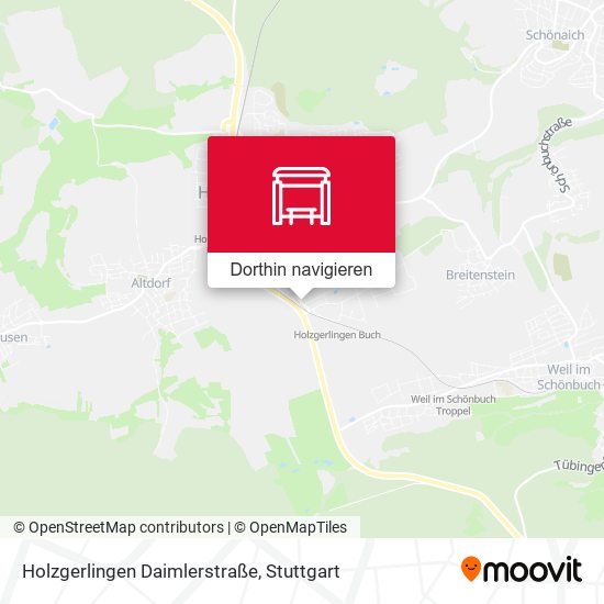 Holzgerlingen Daimlerstraße Karte