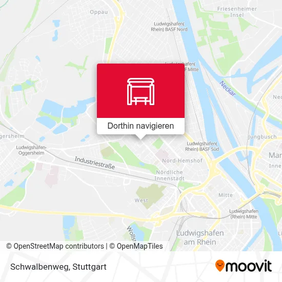 Schwalbenweg Karte