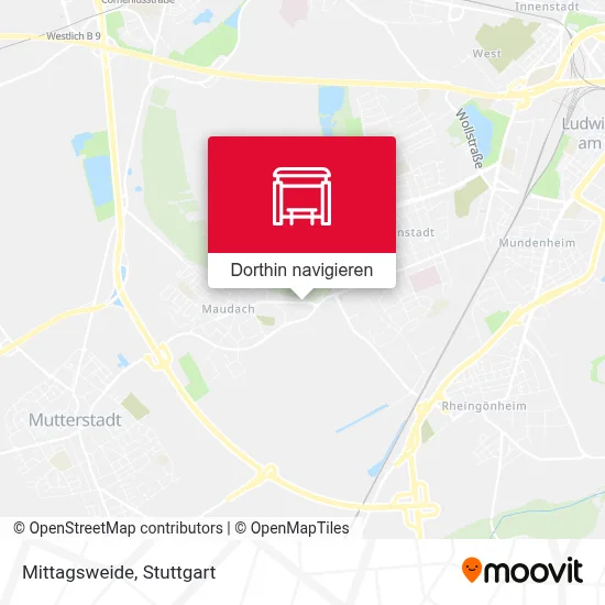 Mittagsweide Karte
