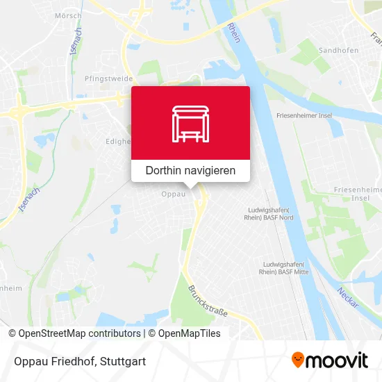 Oppau Friedhof Karte