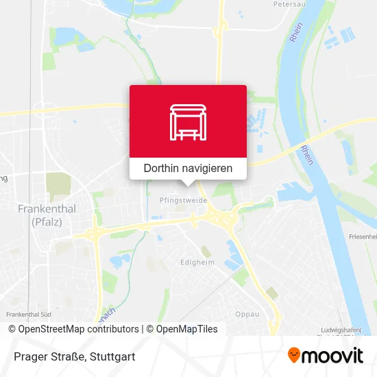 Prager Straße Karte