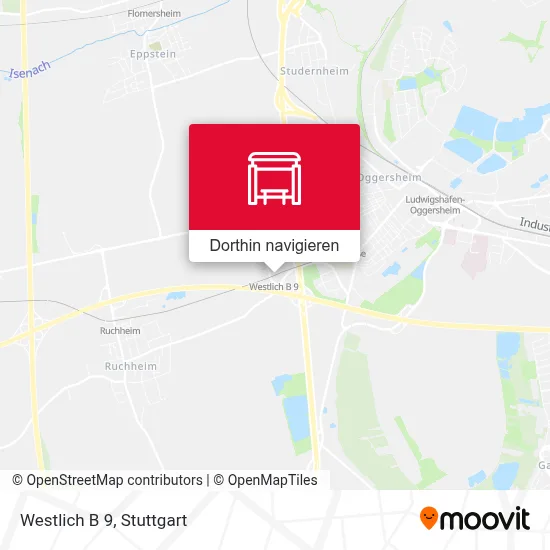 Westlich B 9 Karte