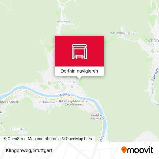 Klingenweg Karte