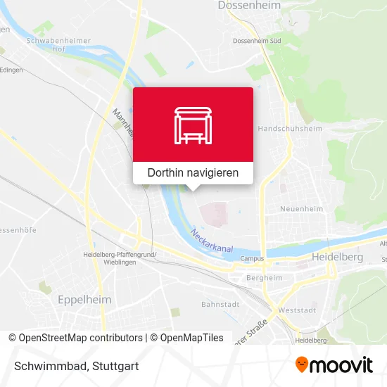 Schwimmbad Karte