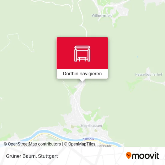 Grüner Baum Karte