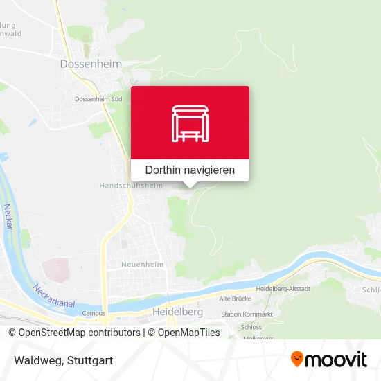 Waldweg Karte