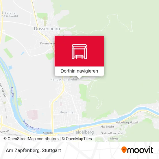 Am Zapfenberg Karte
