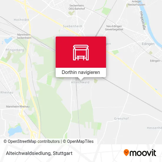 Alteichwaldsiedlung Karte