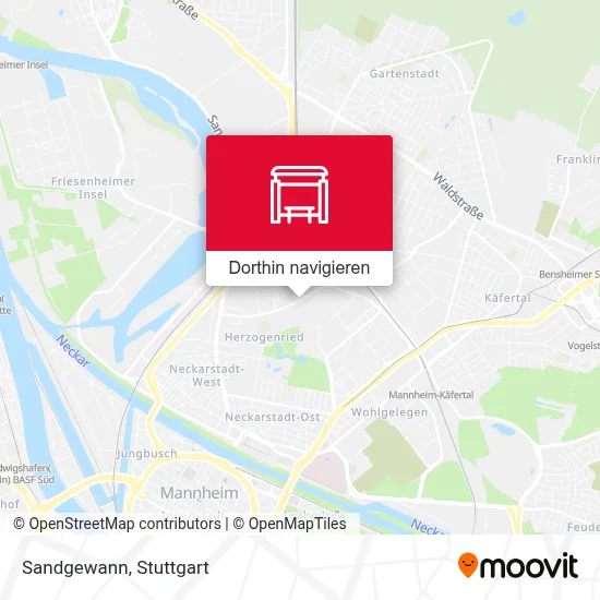 Sandgewann Karte