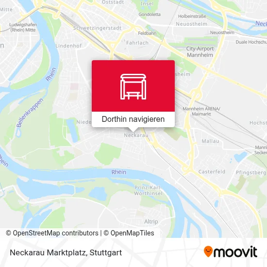 Neckarau Marktplatz Karte