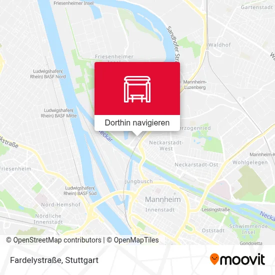Fardelystraße Karte