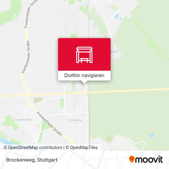 Brockenweg Karte