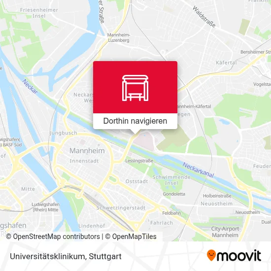 Universitätsklinikum Karte