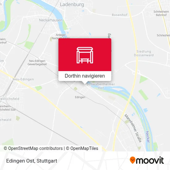 Edingen Ost Karte