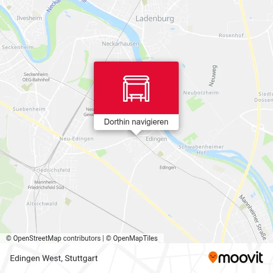 Edingen West Karte