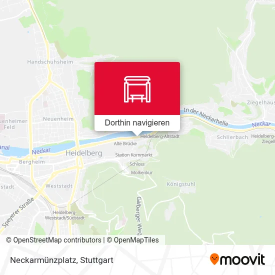 Neckarmünzplatz Karte