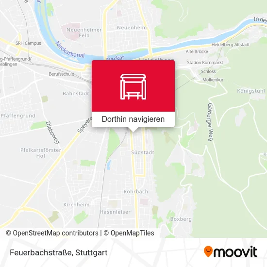 Feuerbachstraße Karte