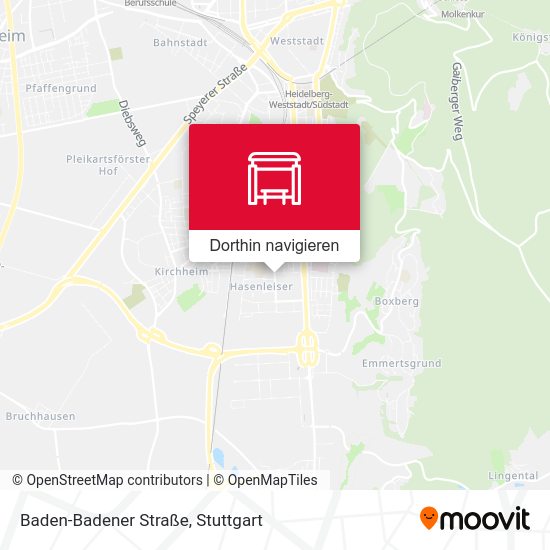 Baden-Badener Straße Karte