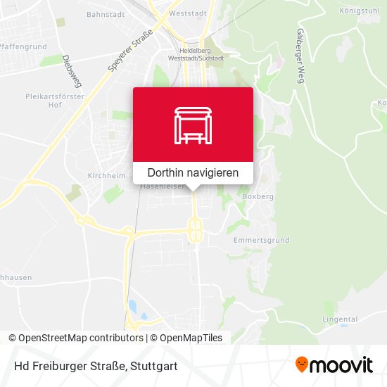 Hd Freiburger Straße Karte