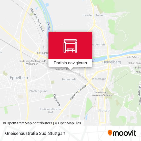 Gneisenaustraße Süd Karte