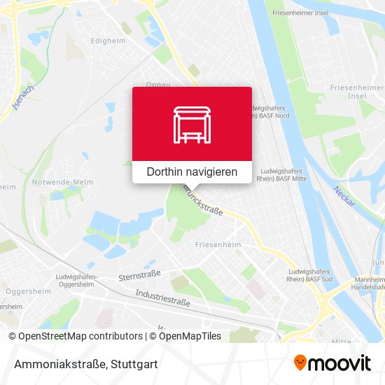 Ammoniakstraße Karte