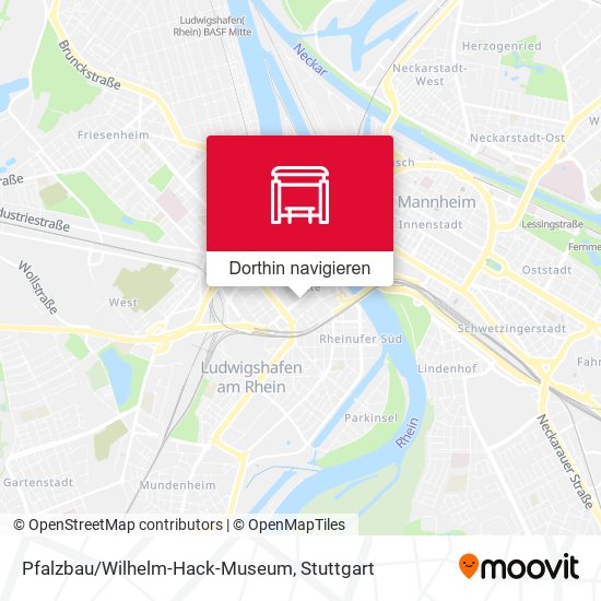 Pfalzbau/Wilhelm-Hack-Museum Karte
