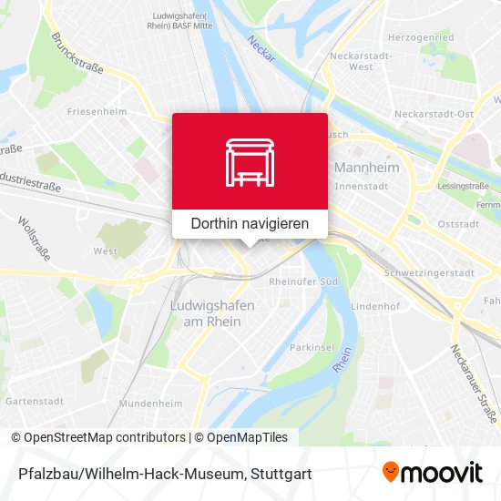 Pfalzbau/Wilhelm-Hack-Museum Karte