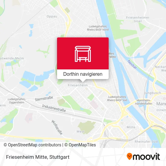 Friesenheim Mitte Karte