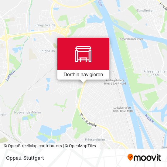 Oppau, Fritz-Haber-Straße Basf Tor 12+13 Karte