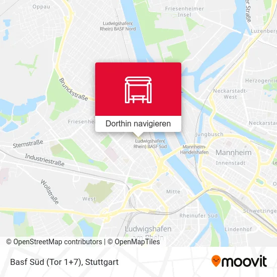 Basf Süd (Tor 1+7) Karte