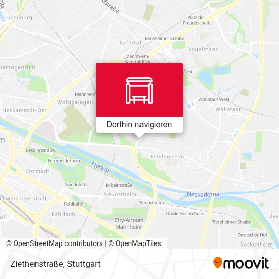Ziethenstraße Karte