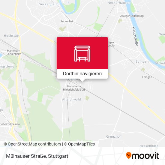 Mülhauser Straße Karte