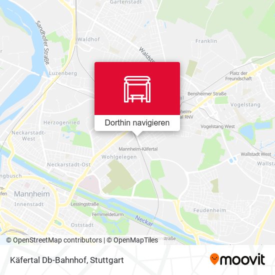 Käfertal Db-Bahnhof Karte
