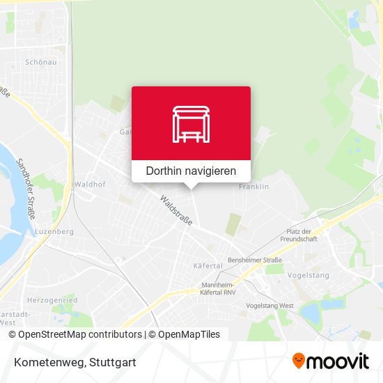 Kometenweg Karte