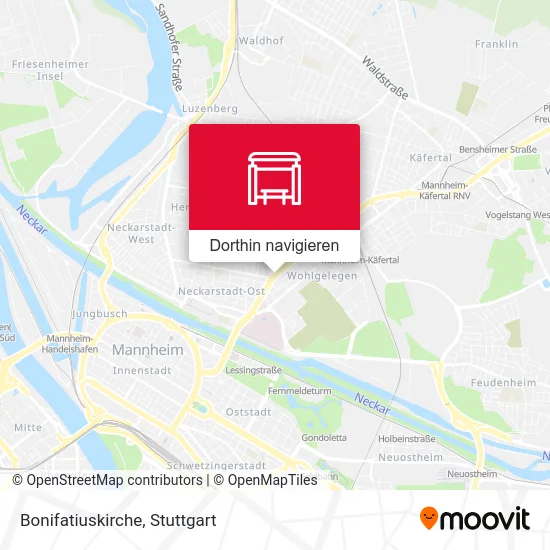 Bonifatiuskirche Karte
