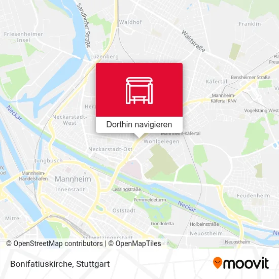 Bonifatiuskirche Karte