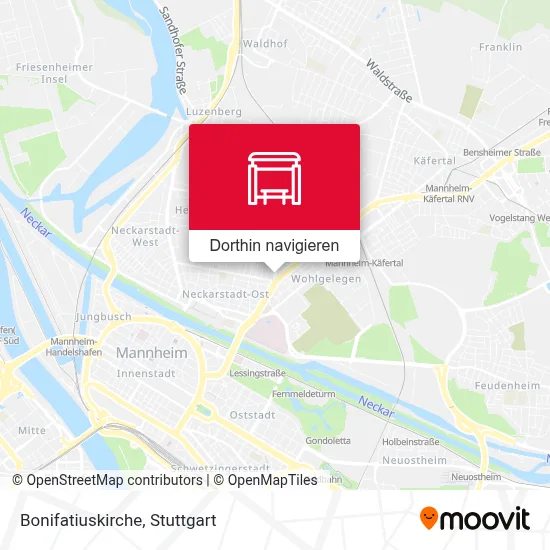 Bonifatiuskirche Karte