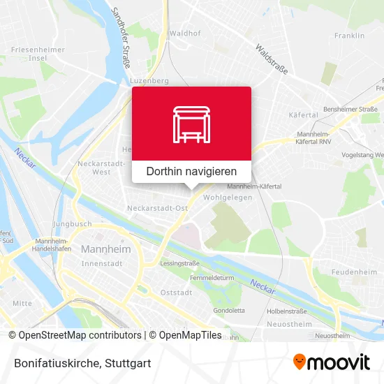 Bonifatiuskirche Karte