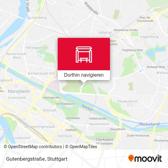 Gutenbergstraße Karte