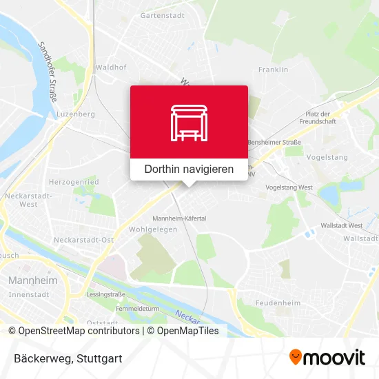 Bäckerweg Karte