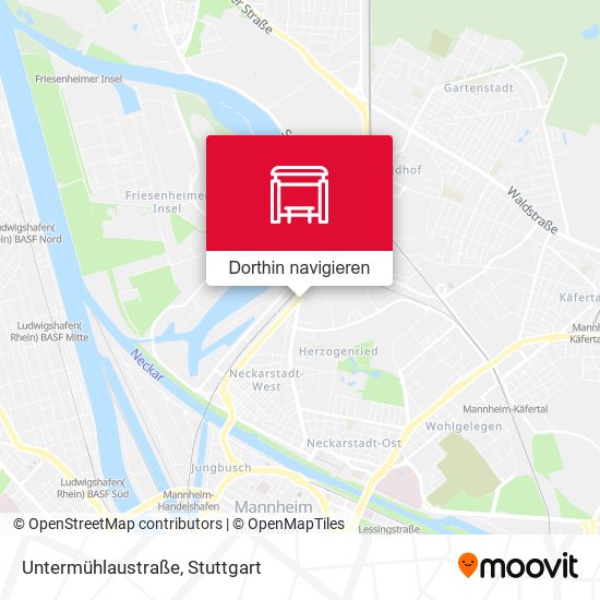 Untermühlaustraße Karte