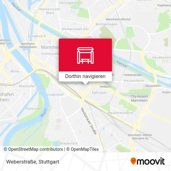 Weberstraße Karte