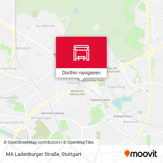 MA Ladenburger Straße Karte