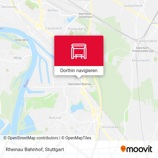 Rheinau Bahnhof Karte