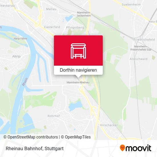 Rheinau Bahnhof Karte