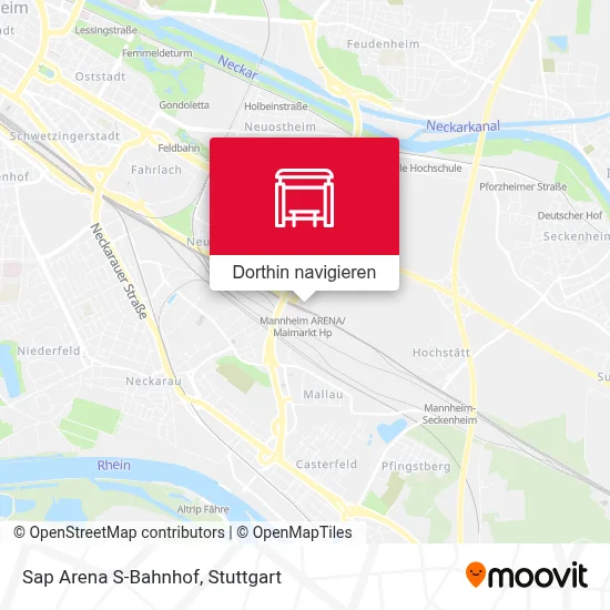 Sap Arena S-Bahnhof Karte