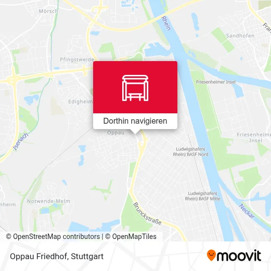 Oppau Friedhof Karte