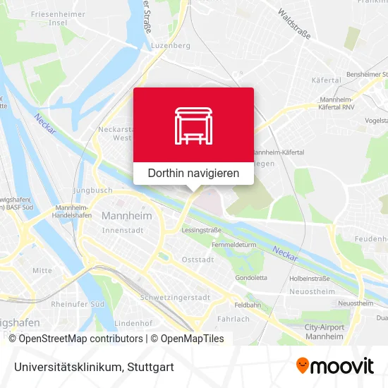 Universitätsklinikum Karte